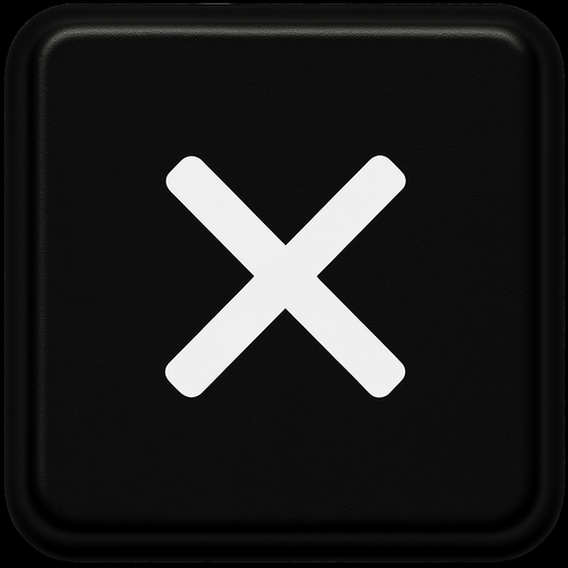 Replace arrow to white X