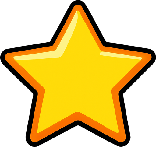 star.
In-Game asset.  2d.  High contrast.  No shadows