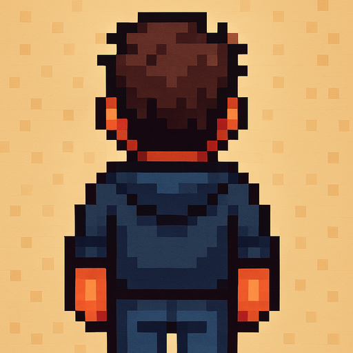 make different variations of this pixel art change hairstyle, clothing