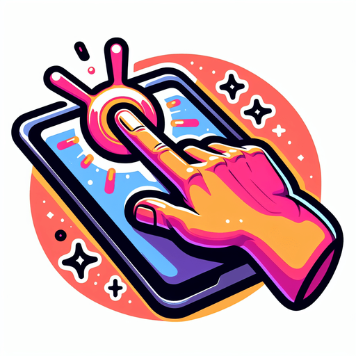 мультяшный палец нажатие по экрану.
Single Game Texture. In-Game asset. 2d. Blank background. High contrast. No shadows.