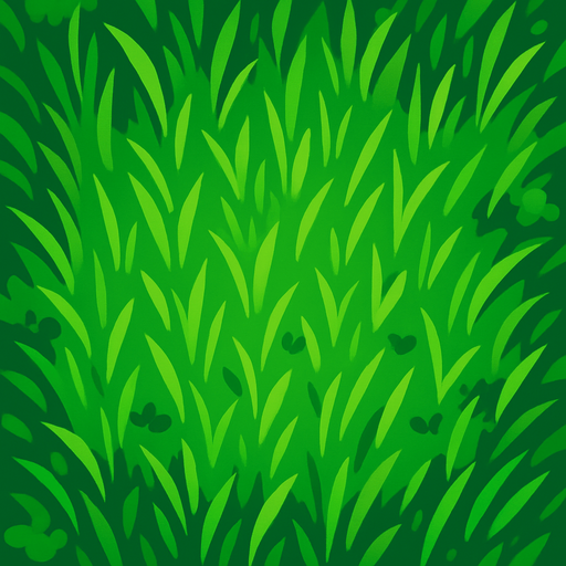 bird's eye view of grass.
In-Game asset.  2d.  High contrast.  No shadows