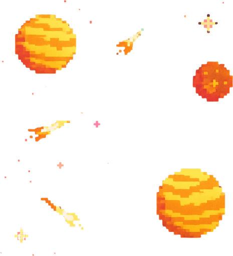 8 bit space background