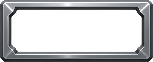 200x800 inset corners box gray shiny.
In-Game asset.  2d.  High contrast.  No shadows