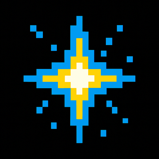 8bit energyParticle.
In-Game asset.  2d.  High contrast.  No shadows
