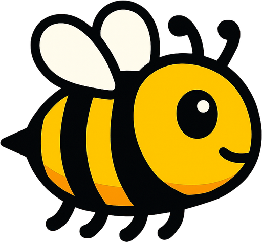 2d side scroller bee.
In-Game asset.  2d.  High contrast.  No shadows