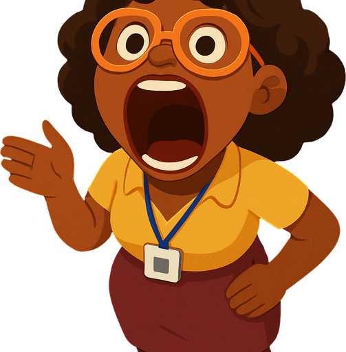 make her look like she opened her mouth alot and screamed