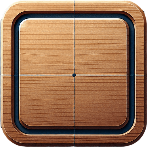 flat sqare button with blank space for the text , made of wood, with a very thin stone slightly rounded trim. --ar 3:1