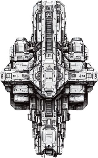 Top view startship.
Single Game Texture. In-Game asset. 2d. Blank background. High contrast. No shadows.