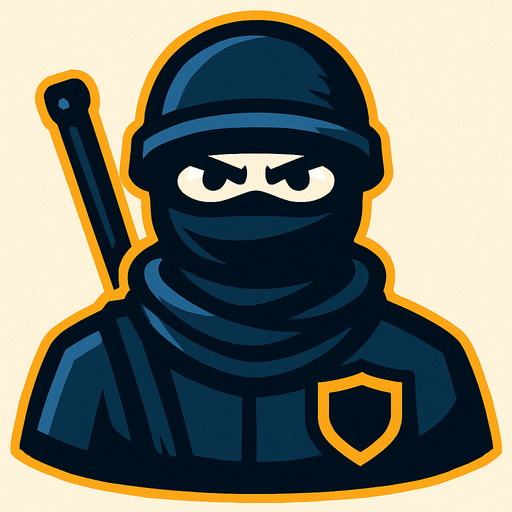 make him a guard covering his body to only see his eyes.
In-Game asset.  2d.  High contrast.  No shadows