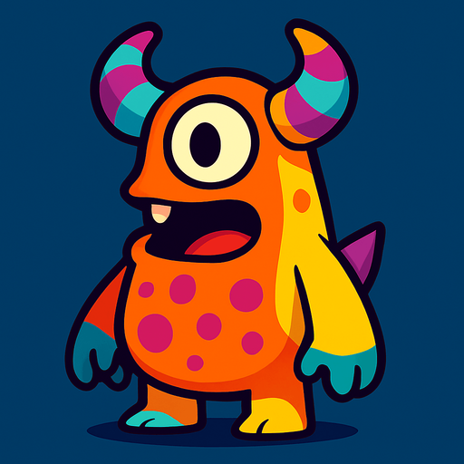 Garip bir oyun karakteri 3d pixar tarzı.
In-Game asset.  2d.  High contrast.  No shadows