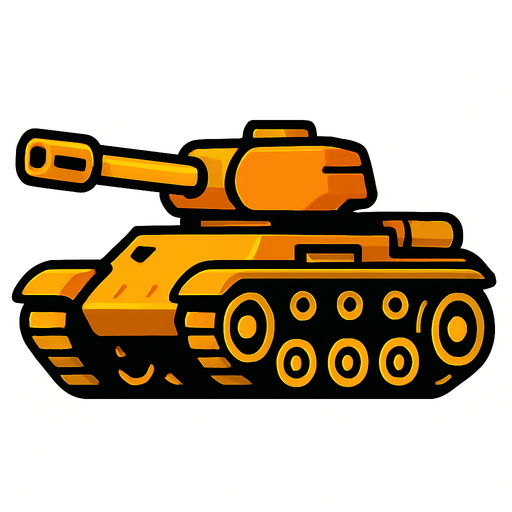 Tank.
In-Game asset.  2d.  High contrast.  No shadows