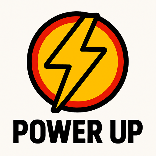 power up.
In-Game asset.  2d.  High contrast.  No shadows