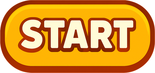 Boton de juego que diga "START".
In-Game asset.  2d.  High contrast.  No shadows