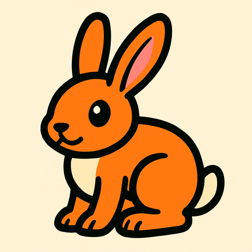 Rabbit.
In-Game asset.  2d.  High contrast.  No shadows