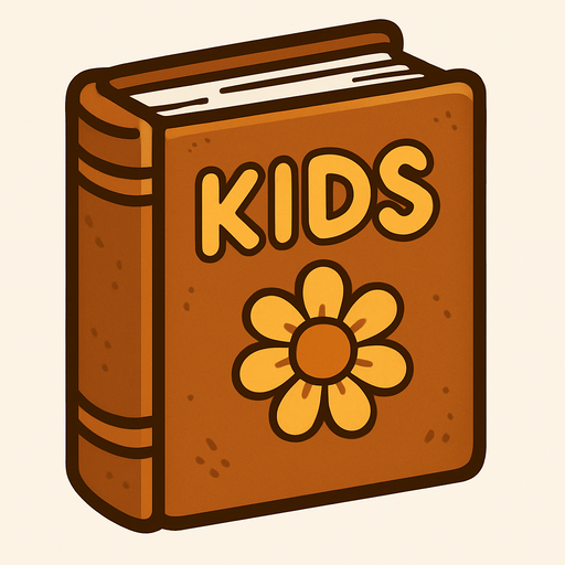 Brown kids book.
In-Game asset.  2d.  High contrast.  No shadows