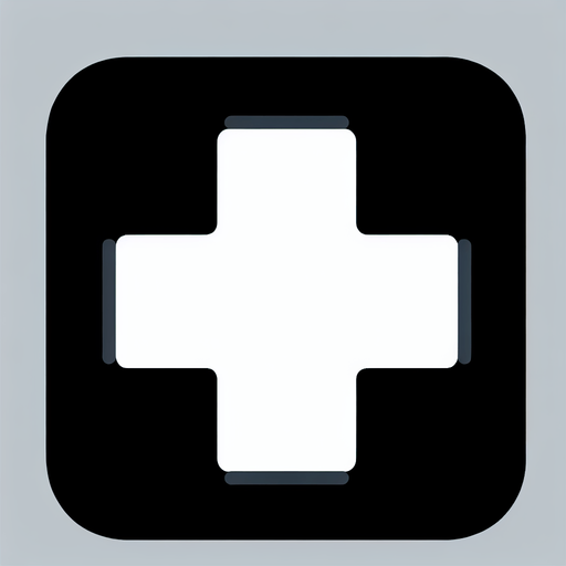 A plus sign.
Single Game Texture. In-Game asset. 2d. Blank background. High contrast. No shadows.