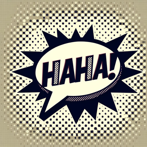 A speech bubble saying Haha!.
Single Game Texture.  In-Game asset.  2d.  Blank background.  High contrast.  No shadows