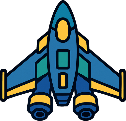 spaceship.
In-Game asset.  2d.  High contrast.  No shadows