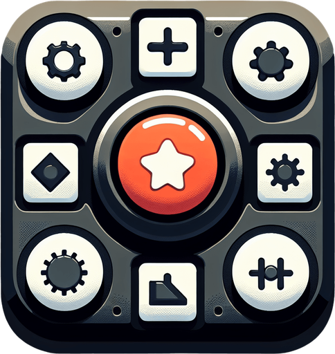 Shoot button.
Single Game Texture. In-Game asset. 2d. Blank background. High contrast. No shadows.