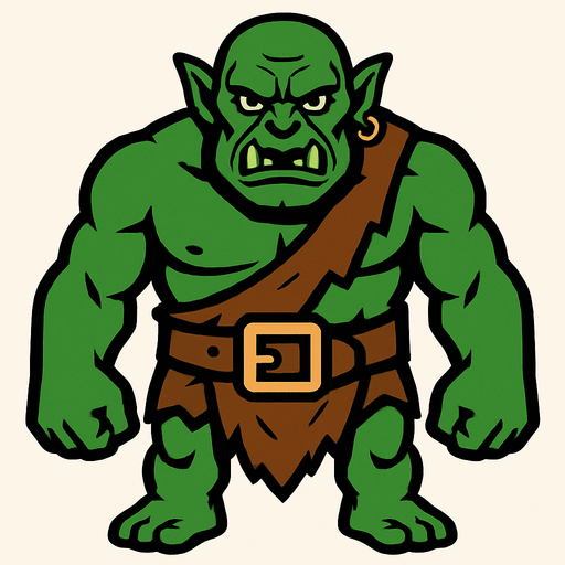 Ogro.
In-Game asset.  2d.  High contrast.  No shadows