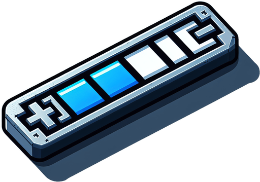 A power bar Single Game Texture. In-Game asset. 2d. Blank background. High contrast. No shadows.