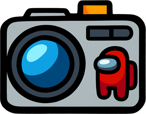 cameraFrame among us.
In-Game asset.  2d.  High contrast.  No shadows