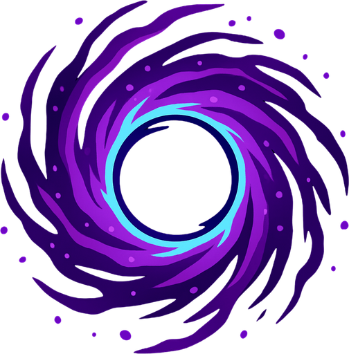 galactic portals looks like a black hole.
In-Game asset.  2d.  High contrast.  No shadows