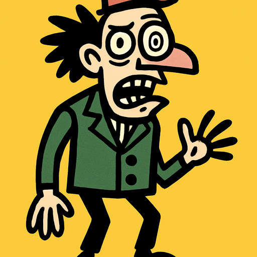 Homme bizzare.
In-Game asset.  2d.  High contrast.  No shadows