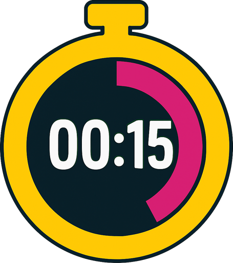 Create a timer circle for this app.
In-Game asset.  2d.  High contrast.  No shadows