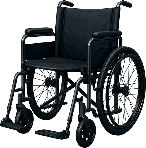 realistic wheel chair.
In-Game asset.  2d.  High contrast.  No shadows