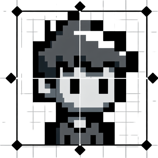 Make an 8 bit black and white grayscale boy.
Single Game Texture.  In-Game asset.  2d.  Blank background.  High contrast.  No shadows