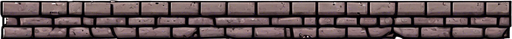 Same stone platform with irregular brick on the underside and some green slime.