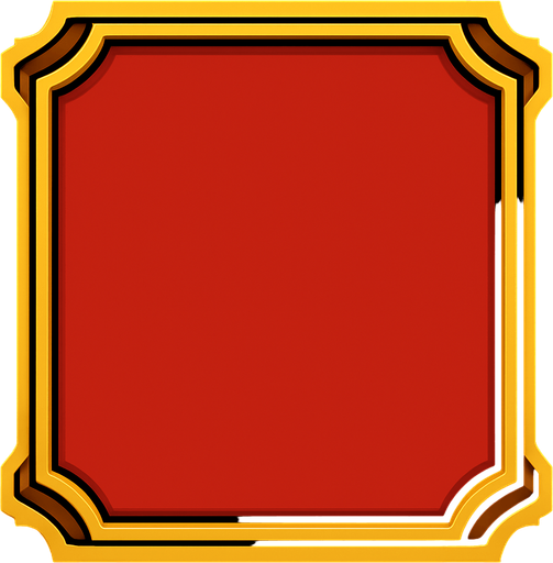 Marco de menu con relleno sin ningun texto.
In-Game asset.  2d.  High contrast.  No shadows