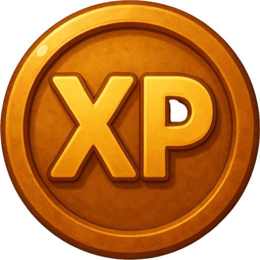 XP point only round, no writing on and around it