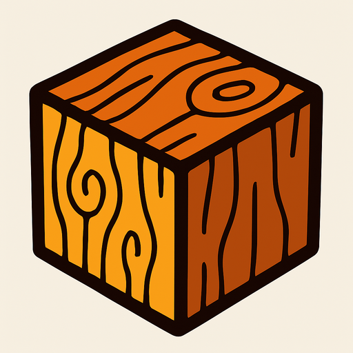 BloockWood.
In-Game asset.  2d.  High contrast.  No shadows