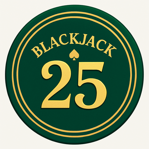 "Crea un asset para una ficha de casino de $25 para Blackjack.
Color Principal: Verde esmeralda brillante o un verde bosque profundo.
Borde/Detalles: Dos o tres franjas finas en un color que contraste, como blanco o dorado.
Valor: El número '25' grande y claro en el centro, en dorado o blanco, con una tipografía de casino.
Estilo: Lujoso, distintivo, coherente con 'La Tentación Dorada'.".
In-Game asset.  2d.  High contrast.  No shadows
