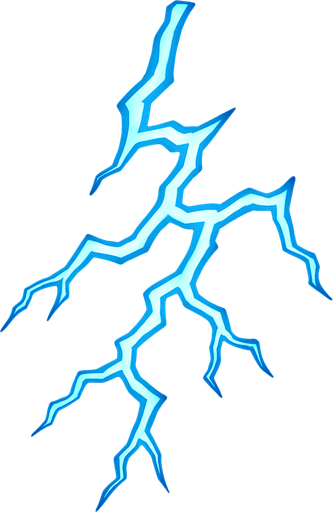 Lightning.
In-Game asset.  2d.  High contrast.  No shadows