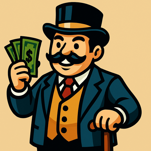 a rich man.
In-Game asset.  2d.  High contrast.  No shadows
