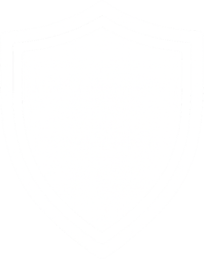 A white shield.
In-Game asset.  2d.  High contrast.  No shadows