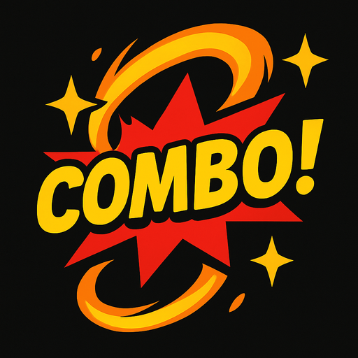 combo effect.
In-Game asset.  2d.  High contrast.  No shadows