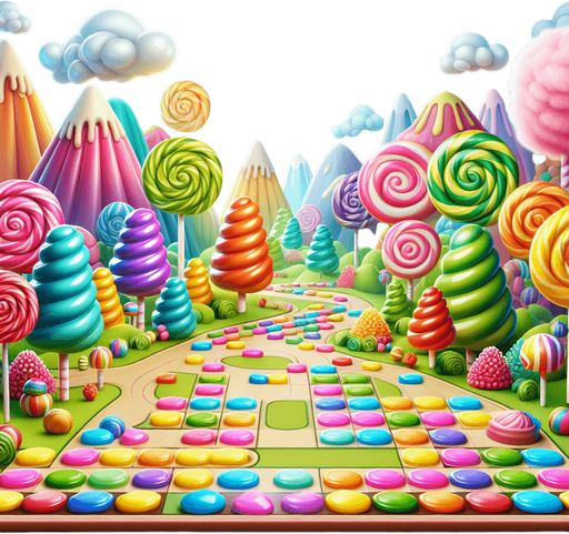 Candy land.
Single Game Texture. In-Game background.