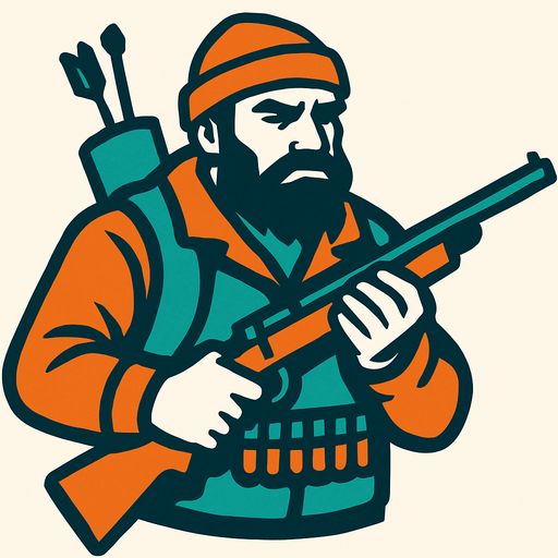 Hunter.
In-Game asset.  2d.  High contrast.  No shadows