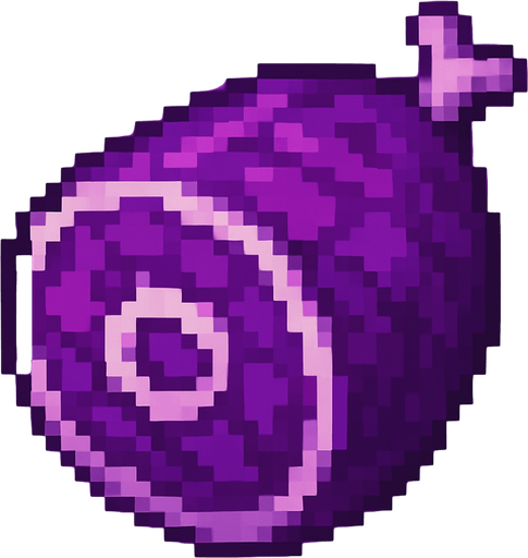 2d pixel art high quality purple monster meat.
In-Game asset.  2d.  High contrast.  No shadows