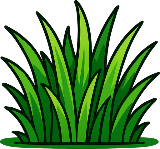 green grass 2d.
In-Game asset.  2d.  High contrast.  No shadows