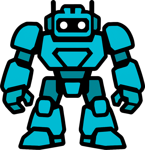 robot.
In-Game asset.  2d.  High contrast.  No shadows