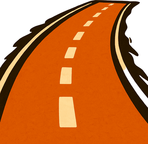 road.
In-Game asset.  2d.  High contrast.  No shadows