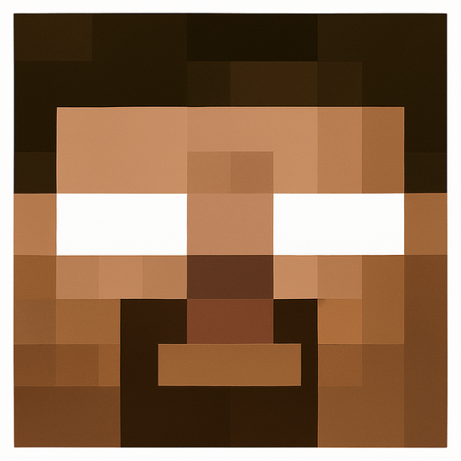 herobrine_head.
In-Game asset.  2d.  High contrast.  No shadows