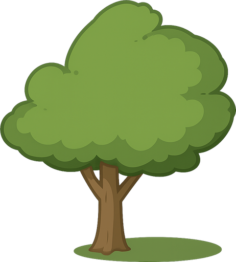 tree have shadow
. No background. Transparent background. Blank background. No shadows. 2d. In-Game asset. flat