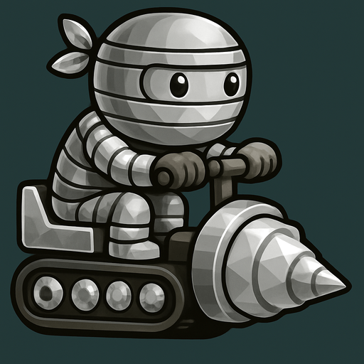 Same ninja character, with silver color