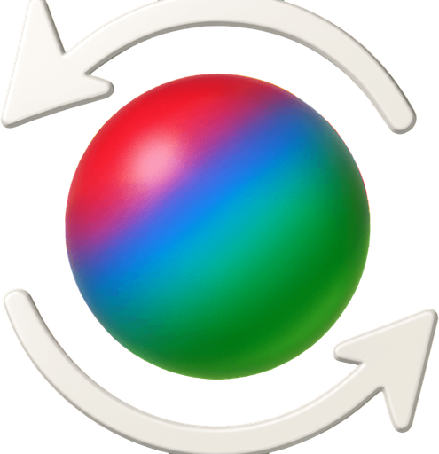 içindeki topun rengini kırmızı mavi ve yeşil yap ama geçişleri smooth olsun